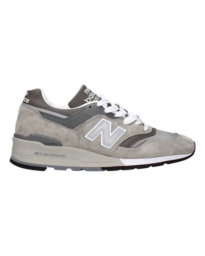 New Balance 997 Herrens Graue Wildleder-Sneaker -
