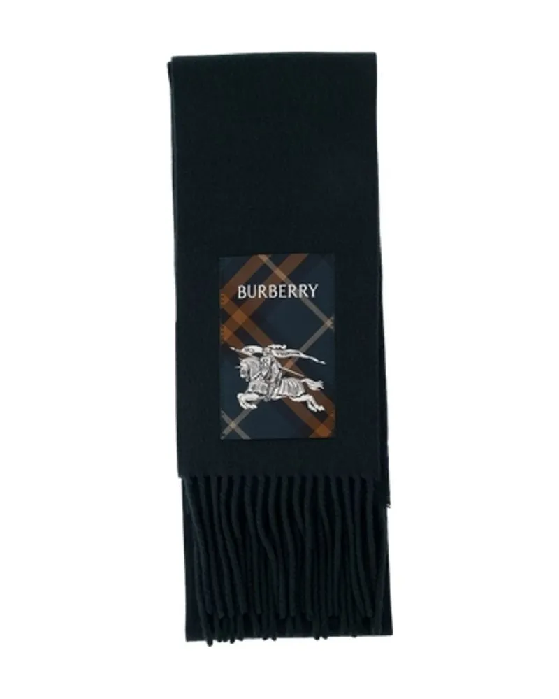 Burberry MU Solid Label Schal  Cashmere Green Grün