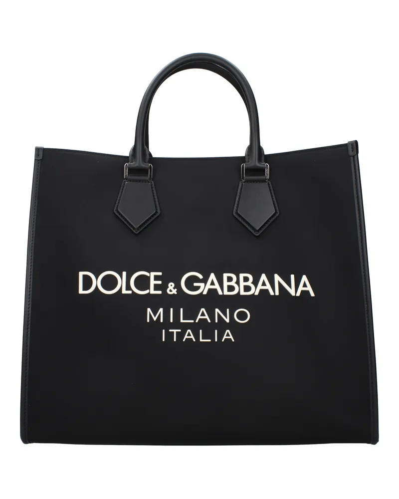Dolce & Gabbana Dolce&Gabbana Herrens Handtaschen Nylon Schwarz -