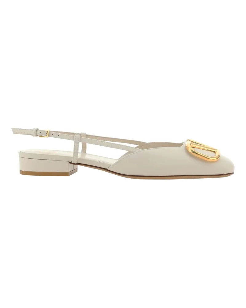 Valentino Garavani Valentino Garavani Vlogo Ballerina Flats White