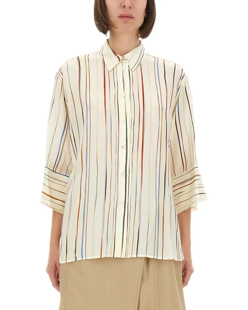 Paul Smith Signature Stripe" Shirt Ivory