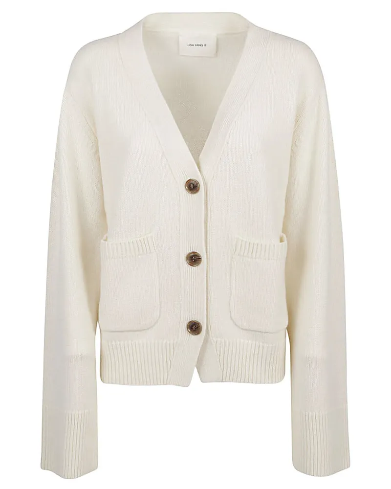 Lisa Yang Danni Cashmere Cardigan Beige