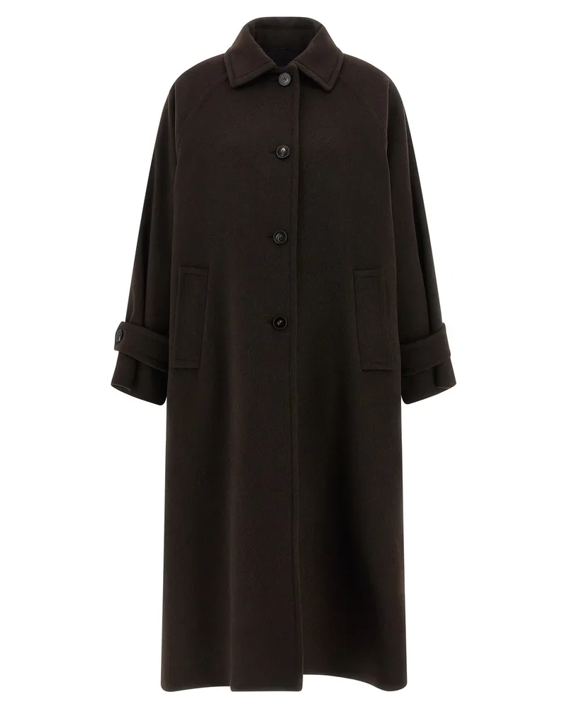 Alberto Biani Long Coat Brown