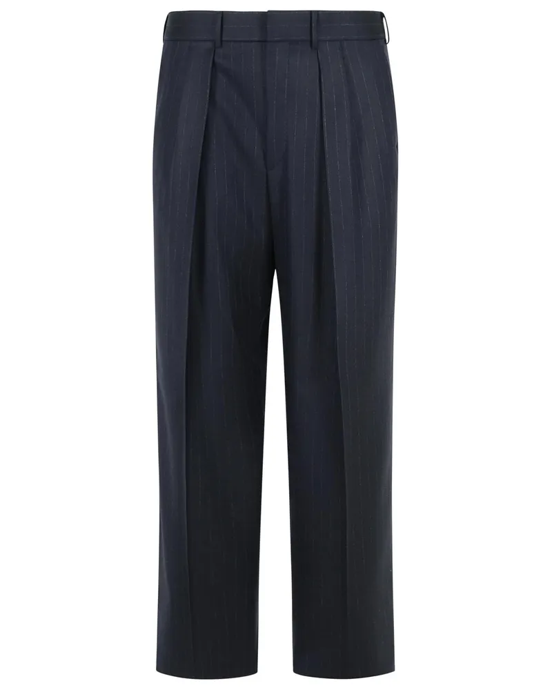Tom Ford Navy Wollhose Navy