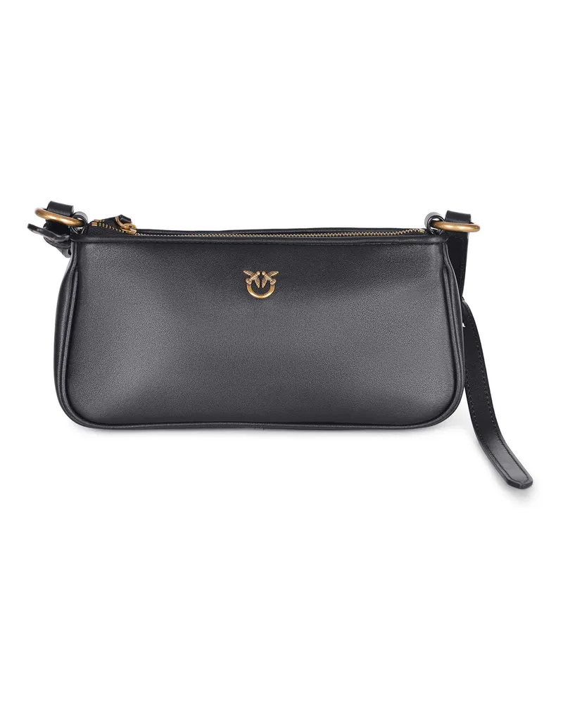 Pinko Mini Half Moon' Tasche aus Leder Black