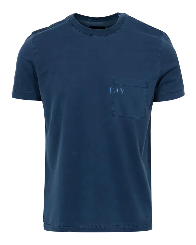 Fay T -Shirts und Polos Blau Blue