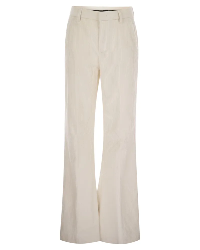 Dondup Janice Wide Cordhose Ivory