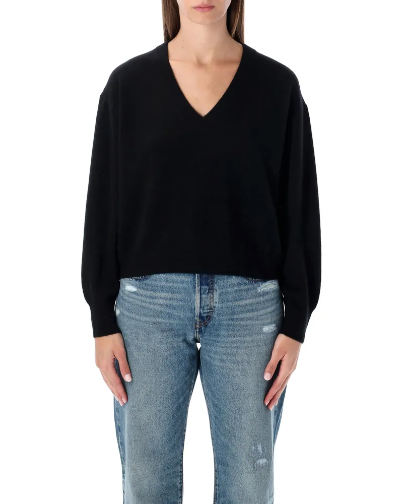 American Vintage Amerikanische Vintage -Pullover schwarz Black