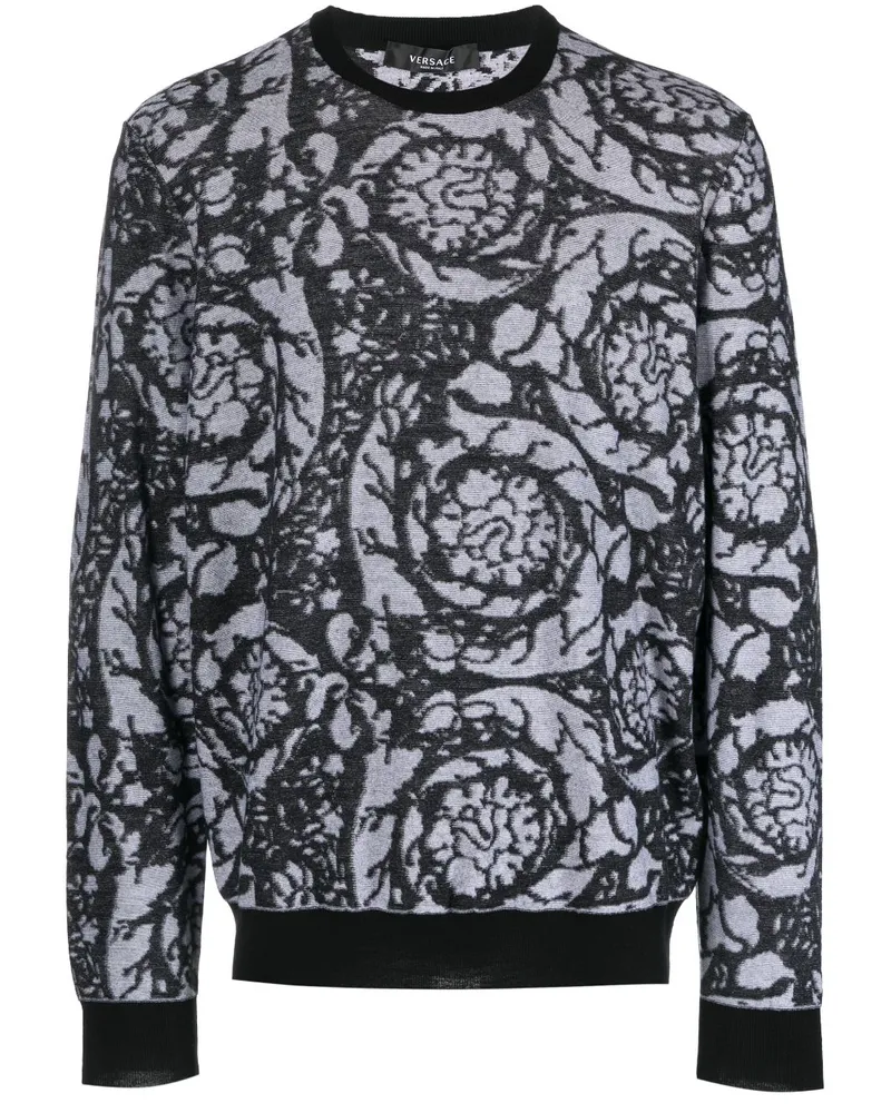 Versace Barockhemd Silhouette Black