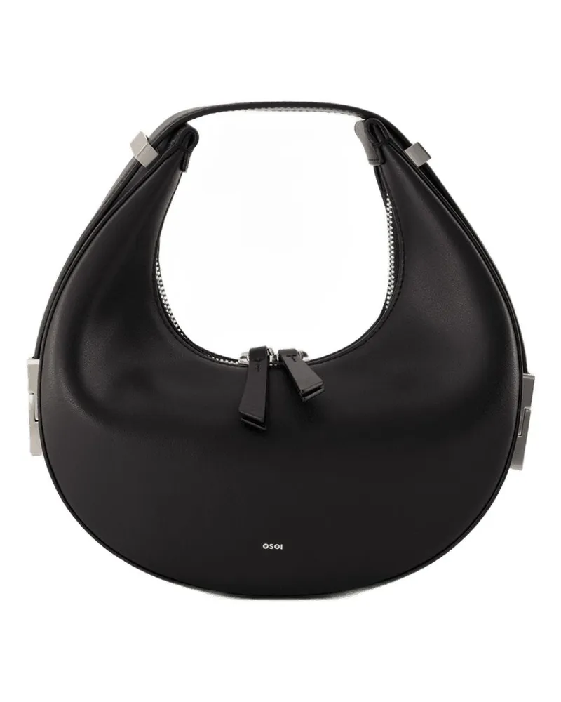 OSOI Toni Mini Handtasche  Schwarzes Leder Schwarz