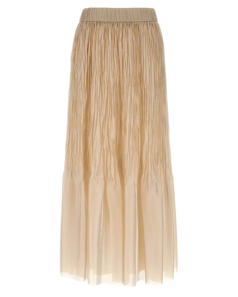 Peserico Faltenrock Beige