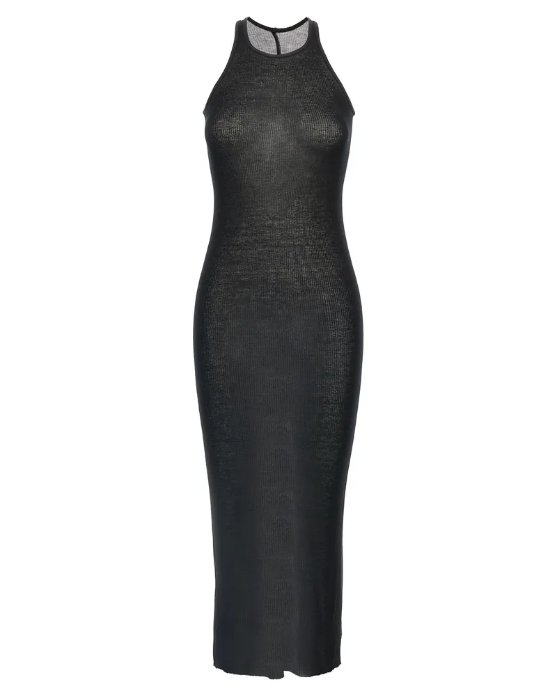 Rick Owens Rippenkleid Black