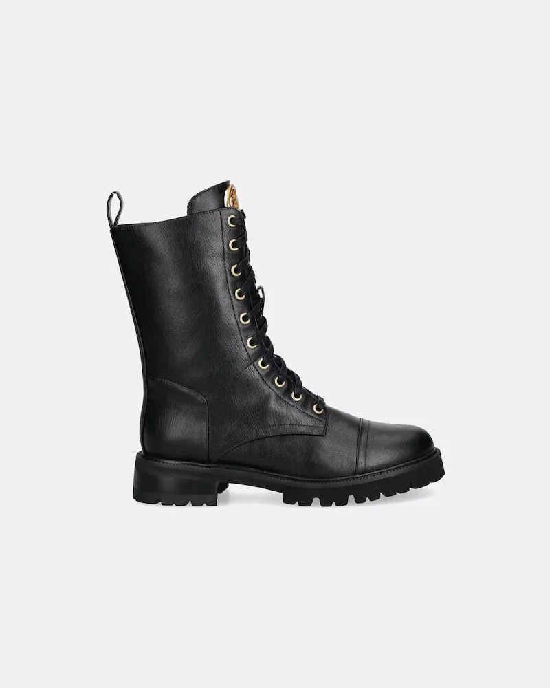 Twin-Set Schnürstiefel mit Logo Black