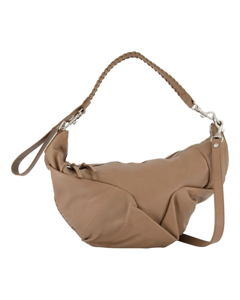 Vivienne Westwood Agnes Medium Umhängetasche  Leder grau Grau