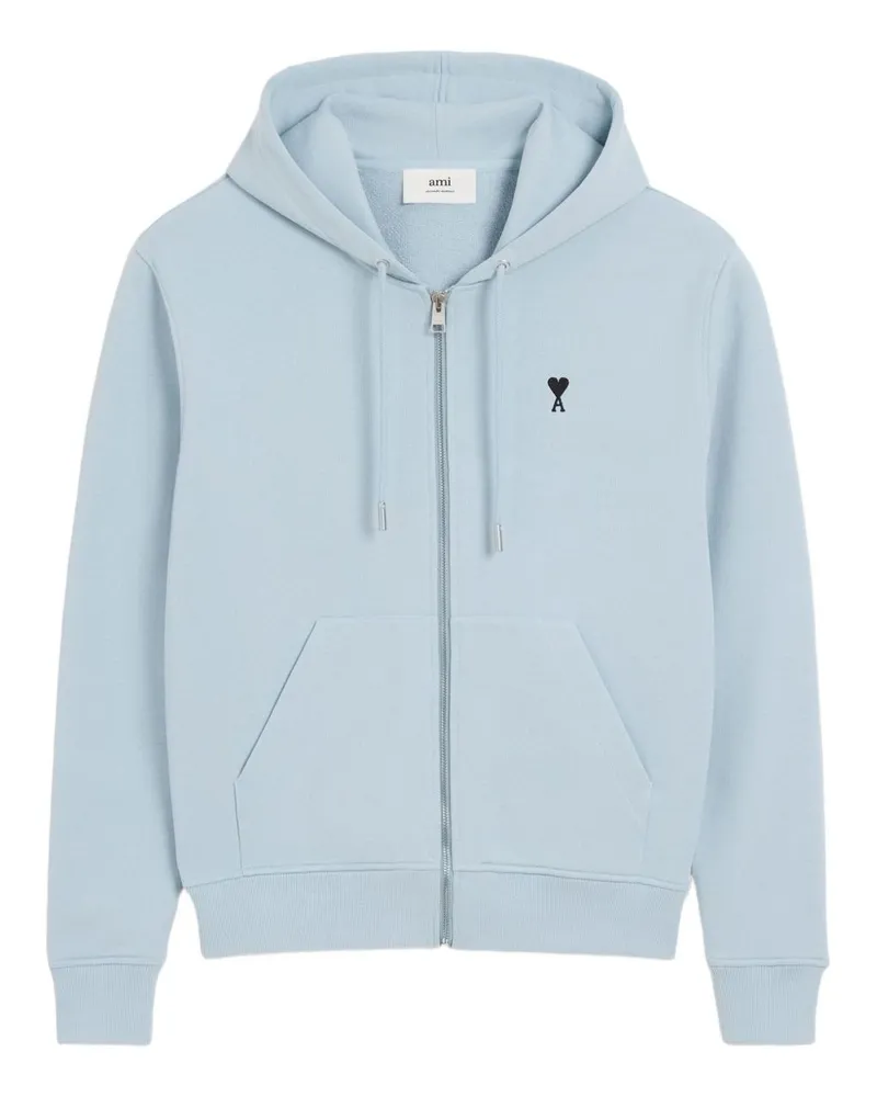 AMI Paris Ami De Coeur Baumwoll-Hoodie Clear