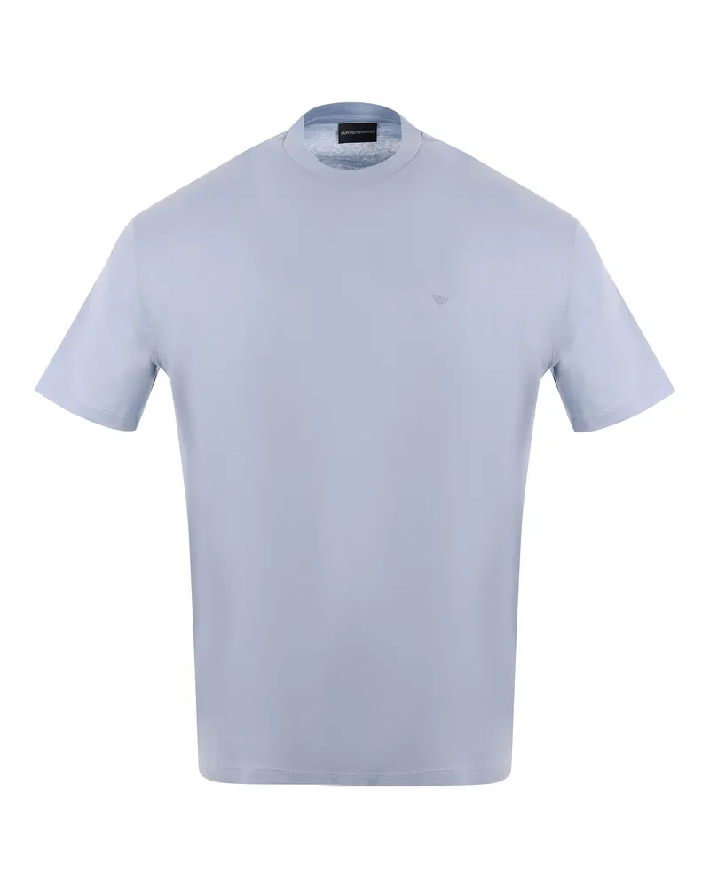 Emporio Armani Cotton T -Shirt Celeste