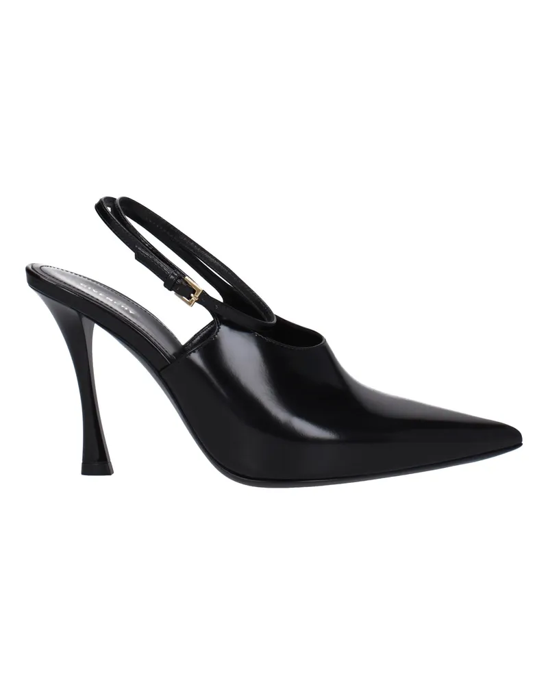 Givenchy Show Damens Ledersandalen Schwarz -