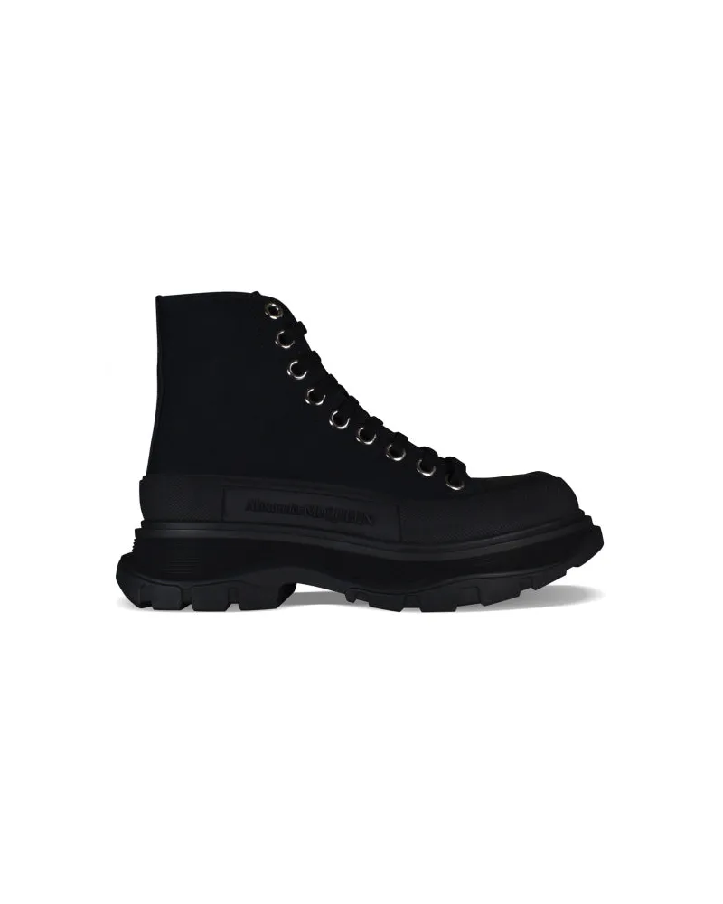 Alexander McQueen Alexander MC Queen Sneakers treten Slick auf Black