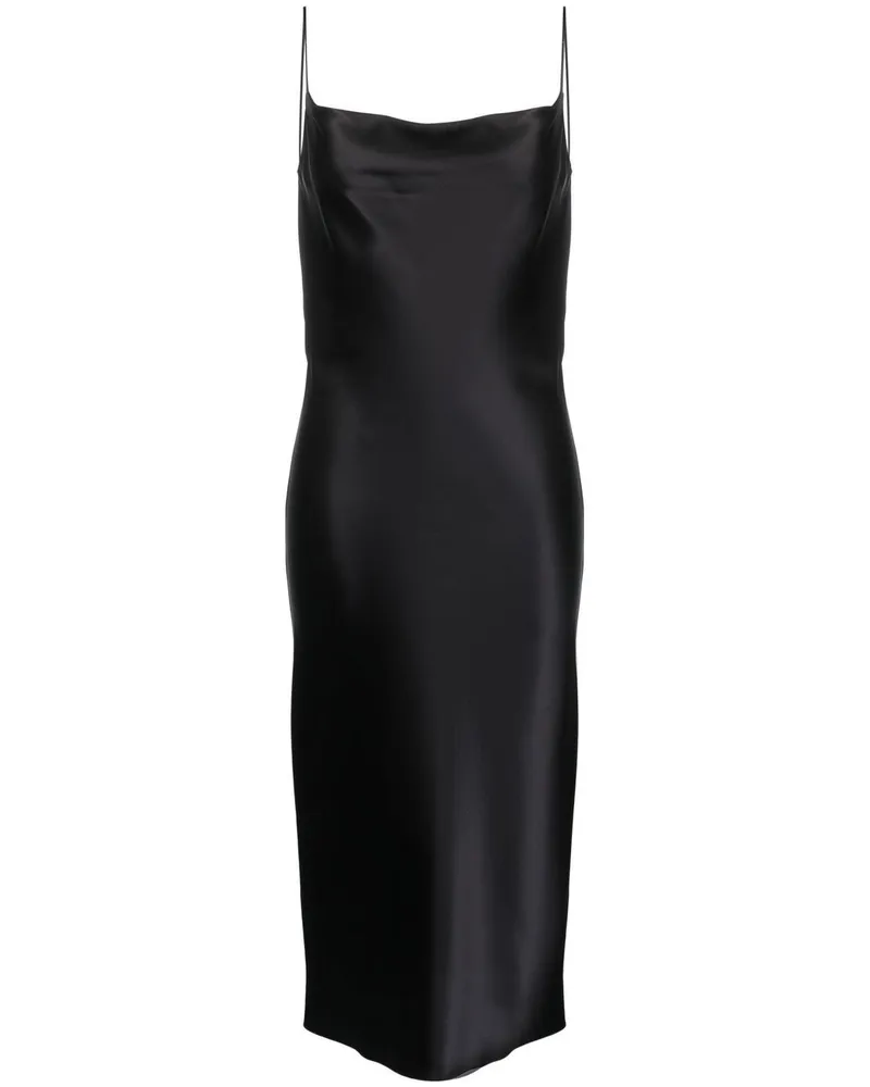 ARMARIUM Midi Seidenschlupfkleid Black