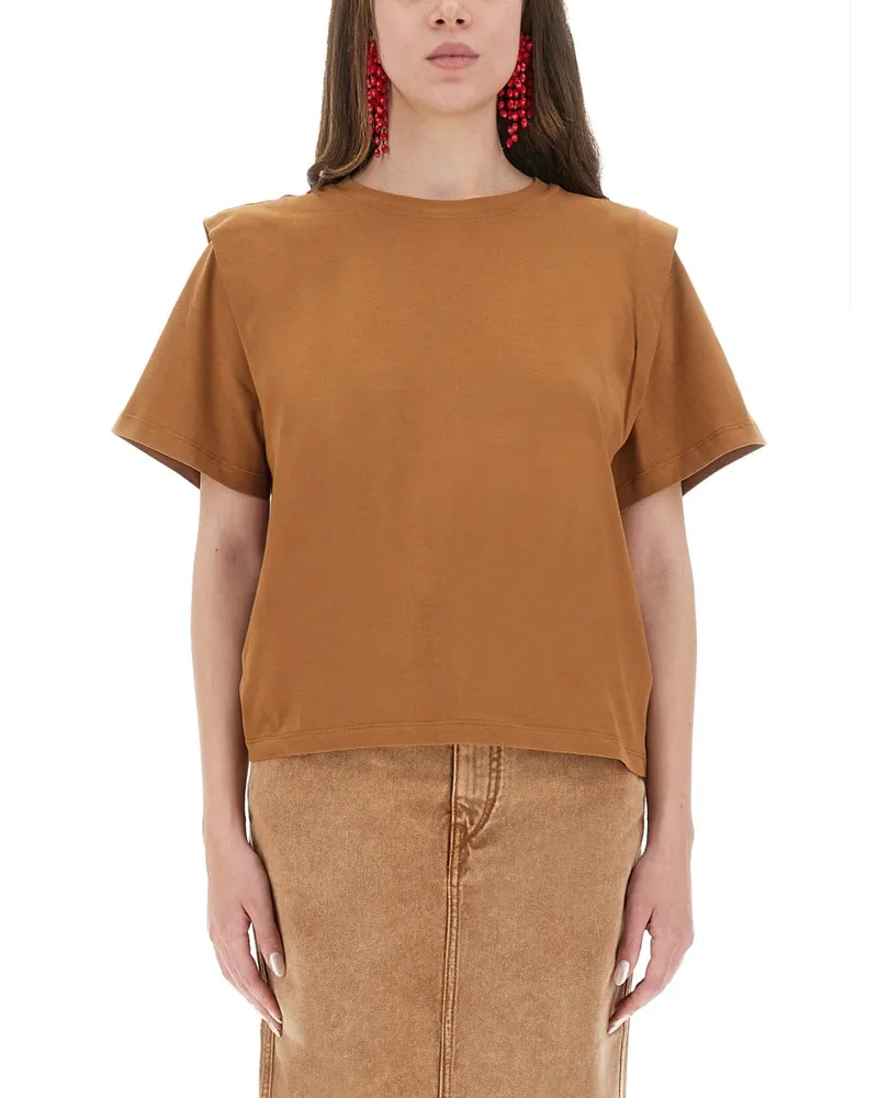 Isabel Marant Cotton T -Shirt Beige