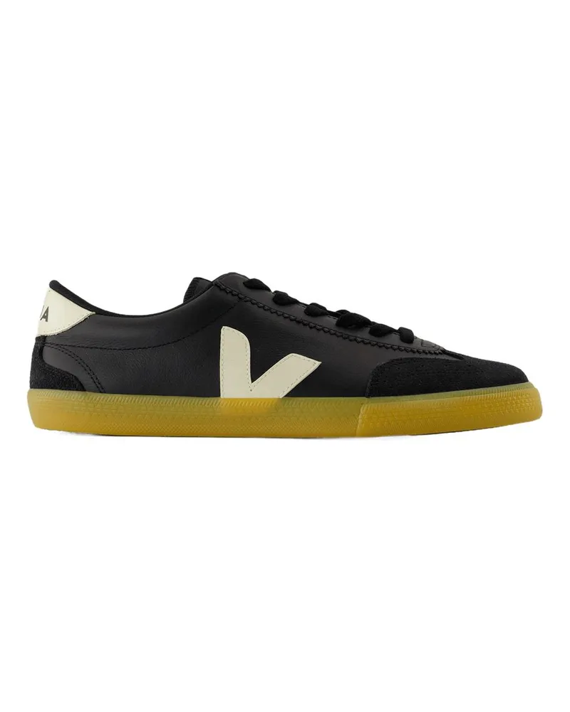 VEJA Volley -Turnschuhe  Leder schwarz Black