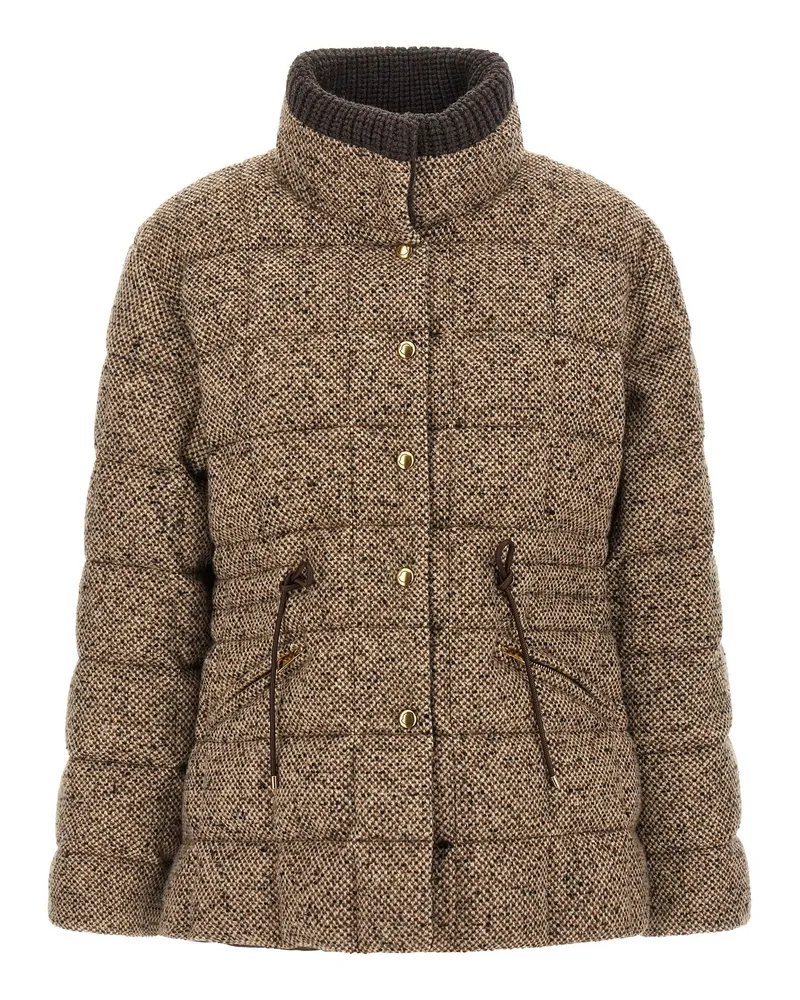 Moncler Antigony' Down Jacke Brown
