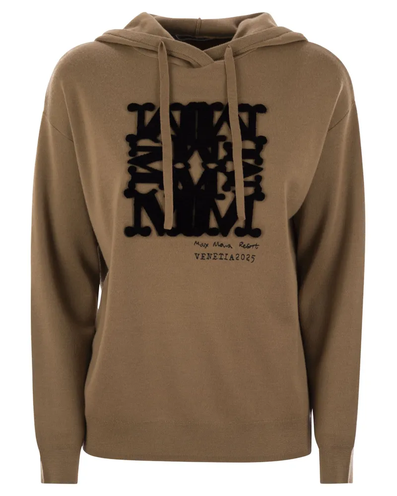 Max Mara Sfinge Sweatshirt in Wollgarn Camel