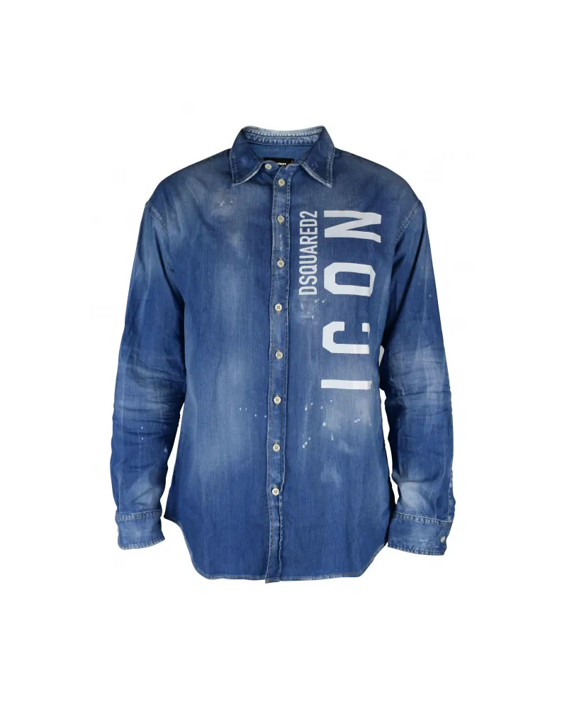 Dsquared2 Jeanshemd Blue