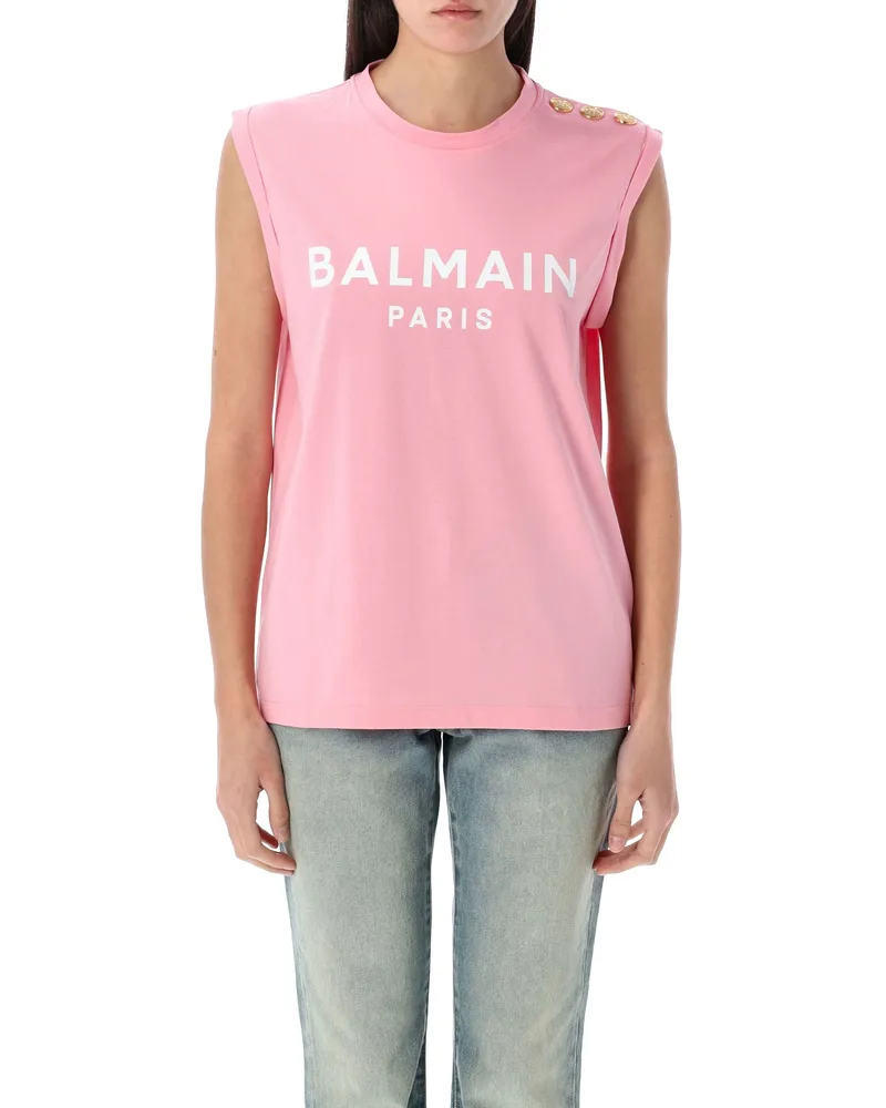 Balmain T -Shirts und Polos rosa Pink