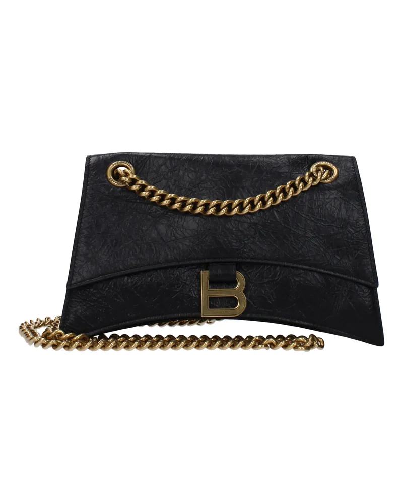 Balenciaga Damens Umhängetaschen aus schwarzem Leder -