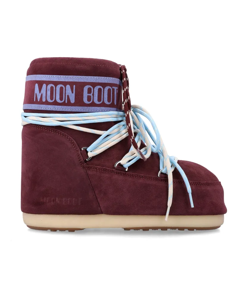 Moon Boot Flache -Schuhe Bordeuax