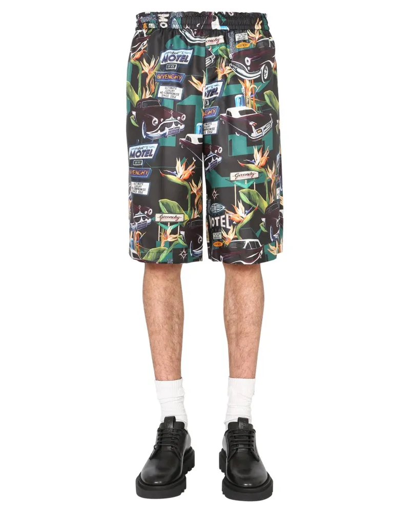Givenchy Silk Bermuda Black