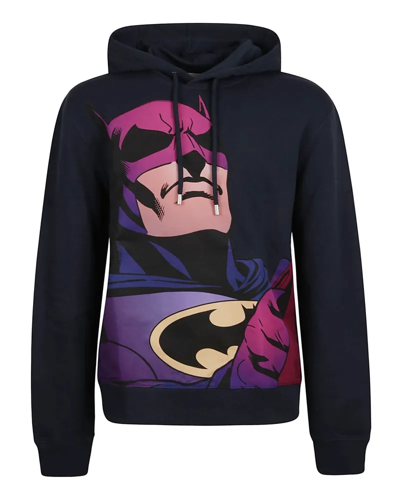 Lanvin Printed Hooded Sweatshirt Blau