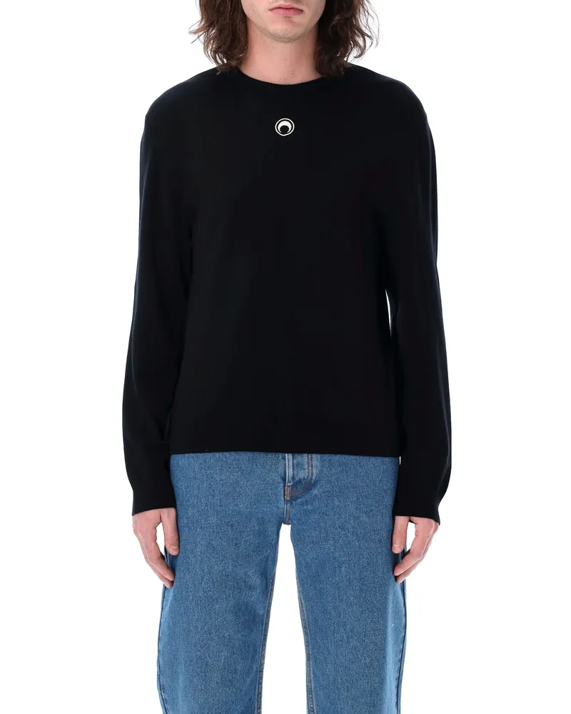Marine Serre Pullover schwarz Black