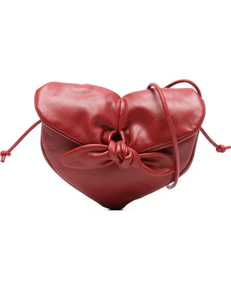 HEREU Auf der Coret Leder -Crossbody -Tasche Red