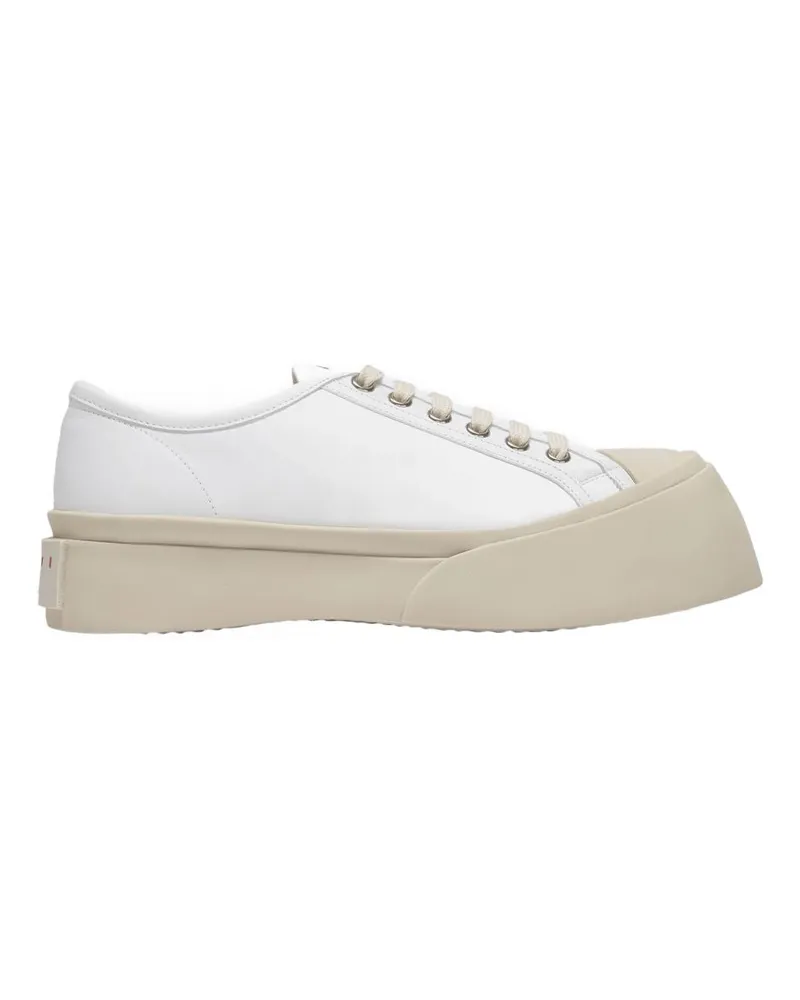 Marni Pablo Sneakers  Lily White Leder aufschnürt White