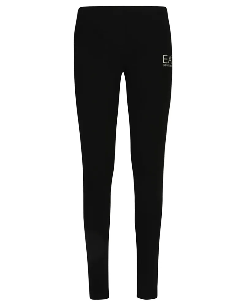 EA7 Baumwoll -Leggings Black