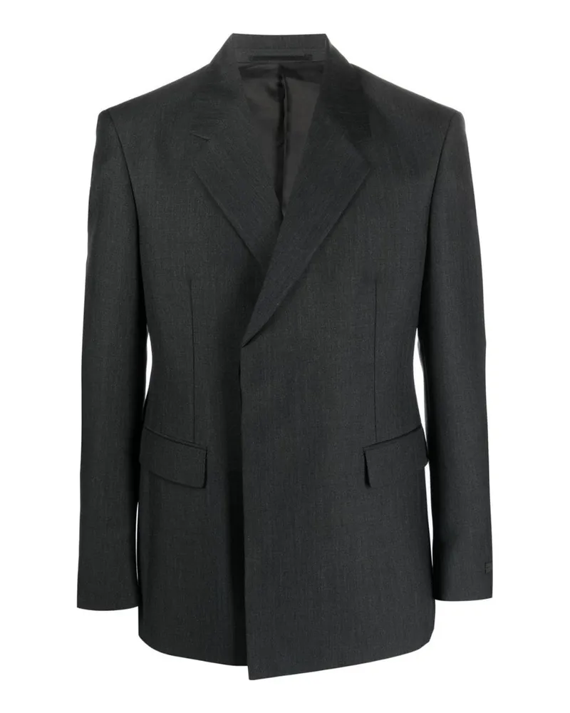 Prada doppelte Wolljacke mit doppelter Breast Grau
