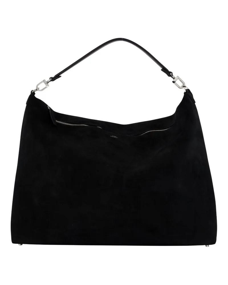 Totême Scoop Shopper Bag Totem Leder schwarz Schwarz