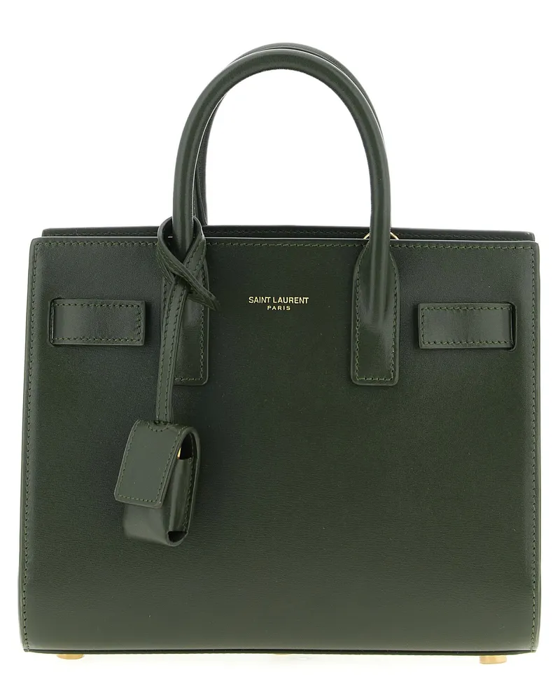 Saint Laurent Nano „Sac De Jour“ Handtasche Green