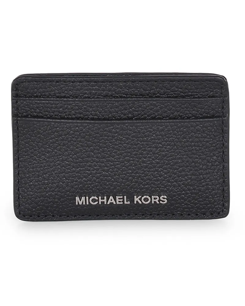 Michael Kors Jet Set" -Kartenhalter aus Leder Black