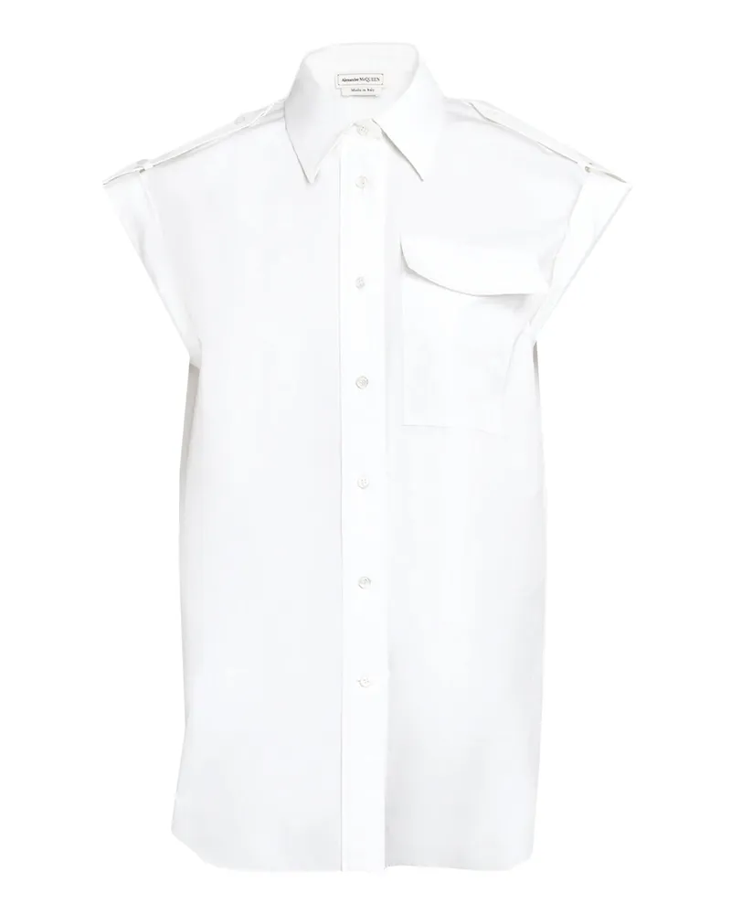 Alexander McQueen Baumwollhemd White