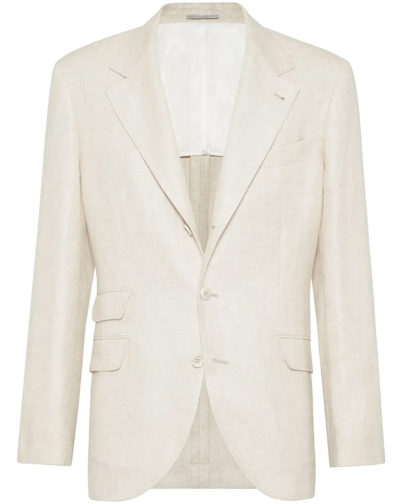 Brunello Cucinelli Leinenjacke Beige