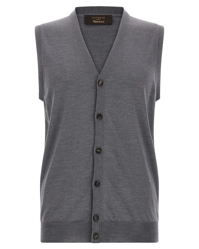 Zanone Flexwool Weste Gray
