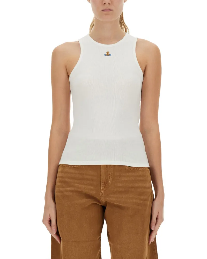 Vivienne Westwood Tops mit Logo White