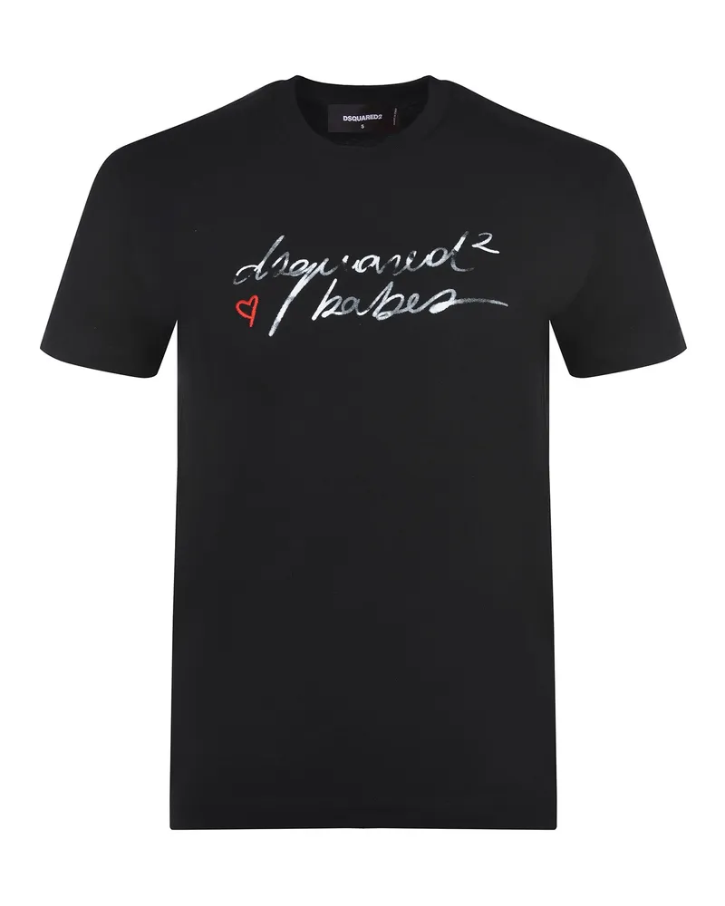 Dsquared2 T -Shirt aus Baumwolle Black