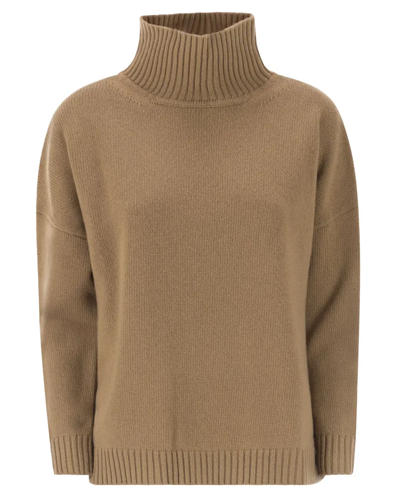 Weekend Max Mara Rollkragenpullover aus Borgia-Wolle von Camel