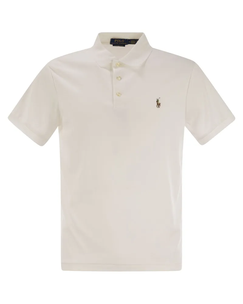 Ralph Lauren Slim Fit Custom Cotton Polo White