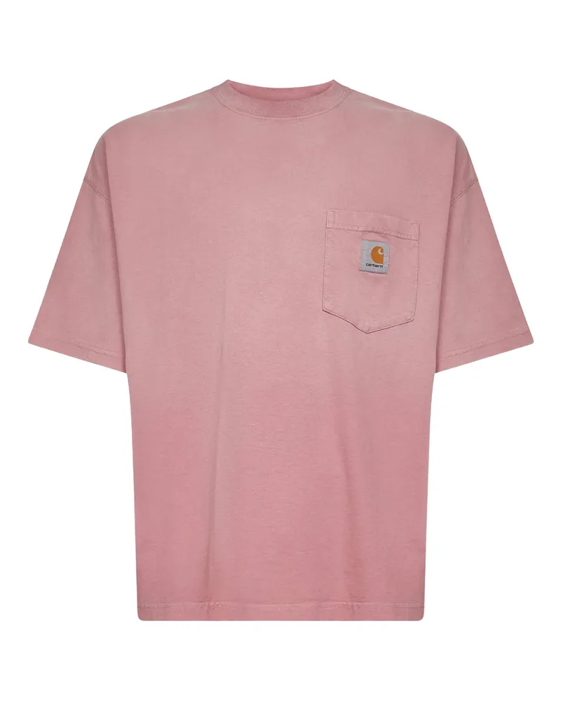 Carhartt WIP T -Shirt S/S Hudson Pocket Rosa Daphne