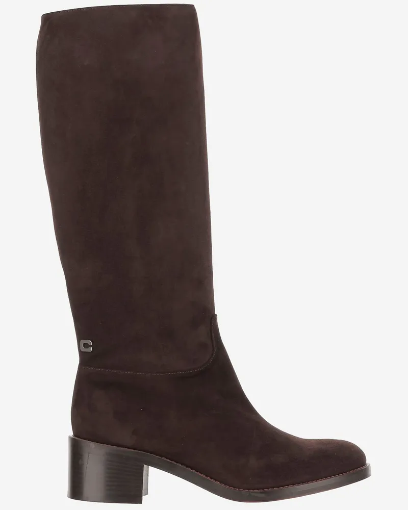 Carel Brighton Wildlederstiefel Marrone